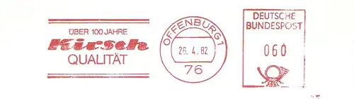 Freistempel Offenburg - Kirsch - Über 100 Jahre Kirsch Qualität (#1908)