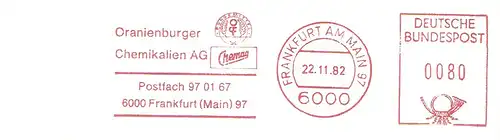 Freistempel Frankfurt am Main - Oranienburger Chemikalien AG - Düngemittel - Chemag (#1919)