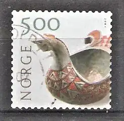 Briefmarke Norwegen Mi.Nr. 1389 o Kunsthandwerk 2001 / Trinkgefäß