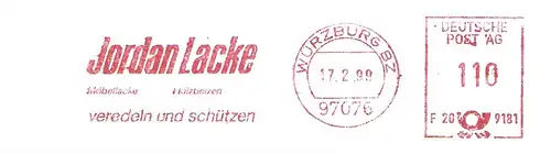 Freistempel F20 9181 Würzburg - Jordan Lacke - Möbellacke - Holzbeizen - veredeln und schützen (#1922)