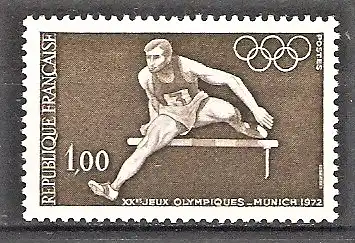 Briefmarke Frankreich Mi.Nr. 1802 ** Olympische Sommerspiele München 1972 / Hürdenlauf