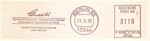 Freistempel F68 5726 Berlin - Charité / Universitätsklinikum - Medizinische Fakultät der Humboldt Universität zu Berlin - Campus Virchow Klinikum (#1936)