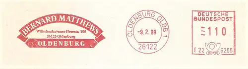 Freistempel E22 6255 Oldenburg - Bernard Matthews (#1947)