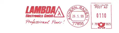 Freistempel F79 9825 Achern Baden - LAMBDA Electronics GmbH - Professional Power ! (#1962)
