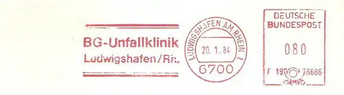 Freistempel F19 6686 Ludwigshafen am Rhein - BG-Unfallklinik (#1998)