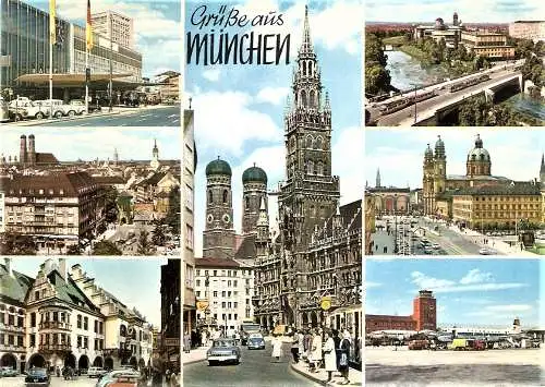 Ansichtskarte Deutschland - Bayern - München - Mehrbildkarte (1504)
