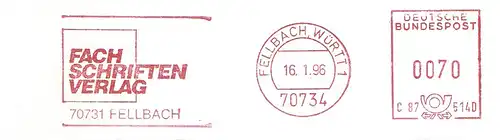 Freistempel C87 514D Fellbach Württ - Fachschriften Verlag (#2006)