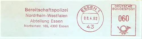 Freistempel Essen - Bereitschaftspolizei Nordrhein-Westfalen - Abteilung Essen (#2011)