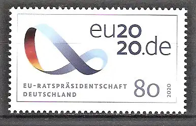 Briefmarke BRD Mi.Nr. 3554 ** EU Ratspräsidentschaft Deutschland 2020