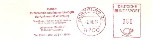 Freistempel Würzburg - Institut für Virologie und Immunbiologie der Universität Würzburg (#2016)