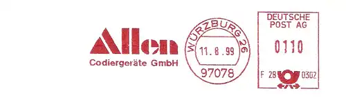 Freistempel F28 0302 Würzburg - Allen Codiergeräte GmbH (#2029)