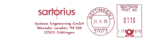 Freistempel F77 6710 Göttingen - Sartorius Systems Engineering GmbH (#2031)