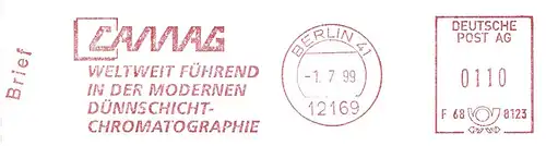 Freistempel F68 8123 Berlin - CAMAG Weltweit führend in der modernen Dünnschicht-Chromatographie (#2037)
