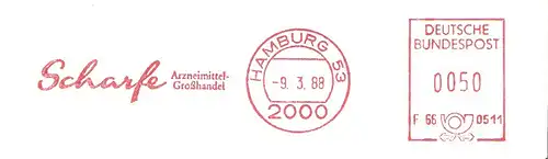 Freistempel F66 0511 Hamburg - Scharfe Arzneimittel Großhandel (#2048)