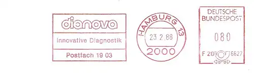 Freistempel F20 6627 Hamburg - dianova - Innovative Diagnostik (#2050)