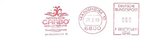 Freistempel F20 4611 Mannheim - Natürliche CARBO Kohlensäure - Feuerlöschtechnik (#2052)