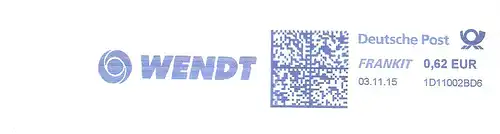 Freistempel 1D11002BD6 - WENDT (#2059)