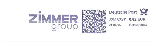 Freistempel 1D11001BA3 Rheinau - ZiMMER group (#2060)