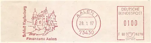Freistempel F68 6270 Aalen - Finanzamt Aalen / Schloß Kapfenburg (Abb. Schloß Kapfenburg) (#2063)