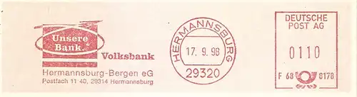 Freistempel F68 8178 Hermannsburg - Volksbank Hermannsburg-Bergen eG - Unsere Bank (#2064)