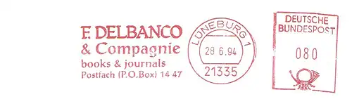 Freistempel Lüneburg - F. DELBANCO & Compagnie - books & journals (#2075)