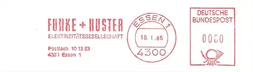 Freistempel Essen - FUNKE + HUSTER Elektrizitätsgesellschaft (#2081)