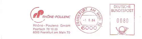 Freistempel Frankfurt am Main - RHONE-POULENC (#1559)