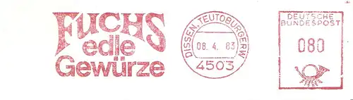 Freistempel Dissen, Teutoburgerw - FUCHS edle Gewürze (#1565)