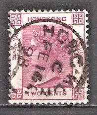 Briefmarke Hongkong Mi.Nr. 35 c o Königin Viktoria 1882