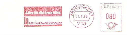 Freistempel Mühlacker - Michallik Mühlacker / Alles für die Erste Hilfe (#1616)