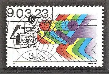 Briefmarke Ungarn Mi.Nr. 4010 A o Hallen-Leichtathletik-Weltmeisterschaften Budapest 1989