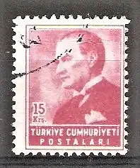 Briefmarke Türkei Mi.Nr. 1410 o Kemal Atatürk 1955