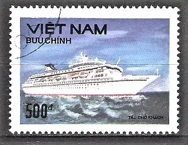 Briefmarke Vietnam Mi.Nr. 2230 o Schiffe 1990 / Passagierschiff