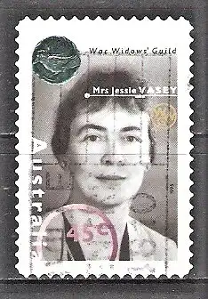 Briefmarke Australien Mi.Nr. 1470 o Verdiente Persönlichkeiten aus der Zeit des Zweiten Weltkrieges 1995 / Jessie Vasey - Gründerin der Kriegerwitwen-Vereinigung