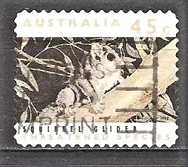 Briefmarke Australien Mi.Nr. 1284 o Gefährdete Tiere 1992 / Gleithörnchen (Pteromys volans)