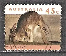 Briefmarke Australien Mi.Nr. 1409 o Känguruhs und Koalas 1994 / Känguruh