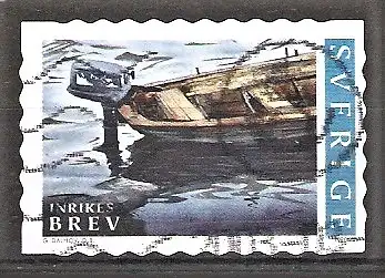 Briefmarke Schweden Mi.Nr. 2303 o Sommer in der Provinz Bohuslän 2002 / Motorboot