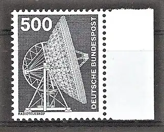 Briefmarke BRD Mi.Nr. 859 ** 5 DM Industrie und Technik 1975 / Radioteleskop