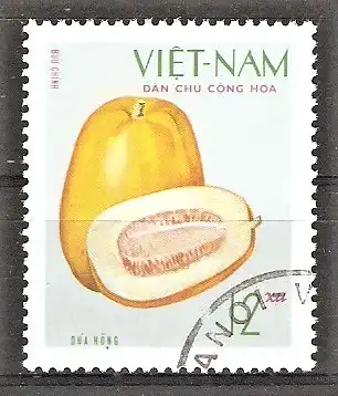 Briefmarke Vietnam Mi.Nr. 618 o Einheimische Früchte 1970 / Melonen