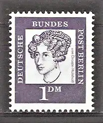 Briefmarke Berlin Mi.Nr. 212 ** 1 DM Bedeutende Deutsche 1961 / Annette Freiin von Droste-Hülshoff