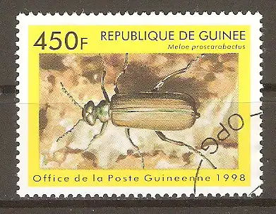 Briefmarke Guinea Mi.Nr. 1898 o Ölkäfer (Meloe proscarabactus) #202412