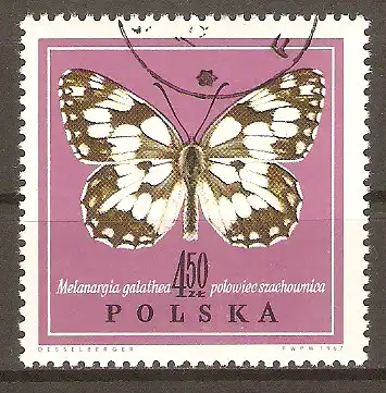 Briefmarke Polen Mi.Nr. 1804 o Damenbrett (Agapetes galathea) #202429