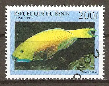 Briefmarke Benin Mi.Nr. 980 o Papageifisch (Scarus gibbus) #202433