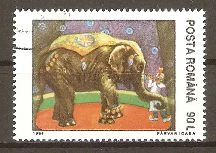 Briefmarke Rumänien Mi.Nr. 5026 o Elefant im Zirkus #202467
