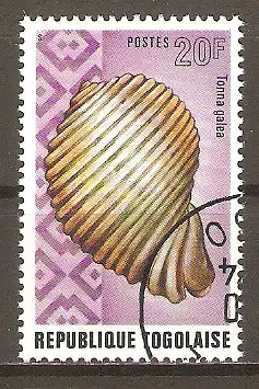 Briefmarke Togo Mi.Nr. 1052 A o Große Tonnenschnecke (Tonna galea) #202498