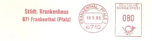 Freistempel Frankenthal Pfalz - Städt. Krankenhaus Frankenthal (Pfalz) (#1631)