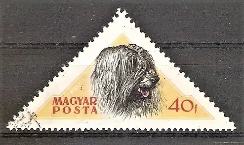 Briefmarke Ungarn Mi.Nr. 1460 o Puli (Ungarischer Hirtenhund)
