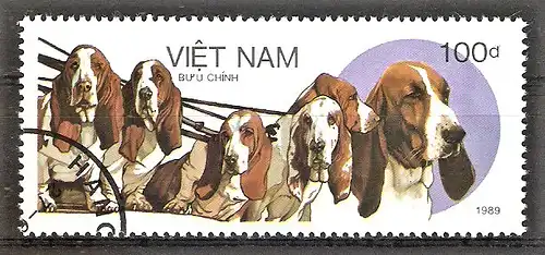 Briefmarke Vietnam Mi.Nr. 2077 o Bassets