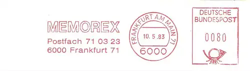 Freistempel Frankfurt am Main - MEMOREX (#1641)