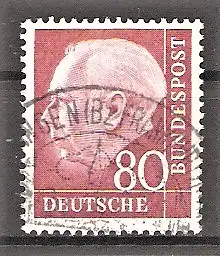 Briefmarke BRD Mi.Nr. 192 o 80 Pf. Bundespräsident Theodor Heuss 1954